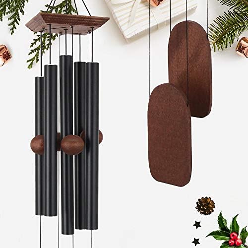 Astarin Wind Chimes Outdoor Deep Tone, Memorial Wind Chimes Outdoor, Gifts for Housewarming/ Mother Day/ Christmas, Outdoor Decor for Patio, Garden, Yard, Home (36 Inch Black Wind Chime) by Astarin