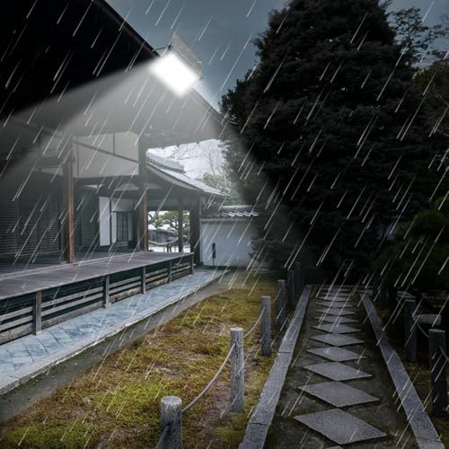 CREATESTAR Solar Flood Lights Outdoor with Remote Control Dimmable, Waterproof Super Bright Solar Powered Security Spot Lights for Porch Patio Yard Garage 150W - Image 7