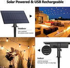 BesLowe 48FT S14 Solar String Lights Outdoor with Remote Controller - Image 2