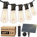 Solar Outdoor String Lights Waterproof, 80FT Dimmable ST38 LED Light String by BestChoiceforYourLife