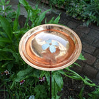 Achla Designs Dogwood Copper Birdbath with Stake - Image 6
