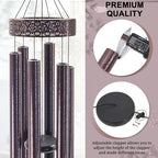 ASTARIN 48'' Wind Chimes for Outside Deep Tone - Large Windchimes with 6 Heavy Tubes, Memorial Wind Chimes Outdoor for Garden Hanging Décor,Sympathy Gifts，Bronze - Image 3