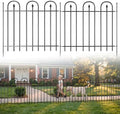 Garden Fence Animal Barrier - 10 Panels, 24 in(H) x 24 ft(L) No Dig Garden Fence, Arched Decorative Garden Fence Border with Ground Stakes, Rustproof Metal Fencing for Yard Patio Dog Rabbit by Unknown