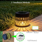 6Pcs Retro Solar Outdoor Lanterns Waterproof Wall Mount Lights - Image 6