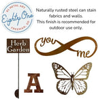 Hobby and Leisure Style Rustic or Powder Coated Metal Garden Stake or Stand (XL Golfer Stand 34" Tall, Naturally Rusted) - Image 3