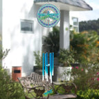 TUOKING Blue Wind Chimes for Outside 3D Dragonfly Wind Spinners - Image 6
