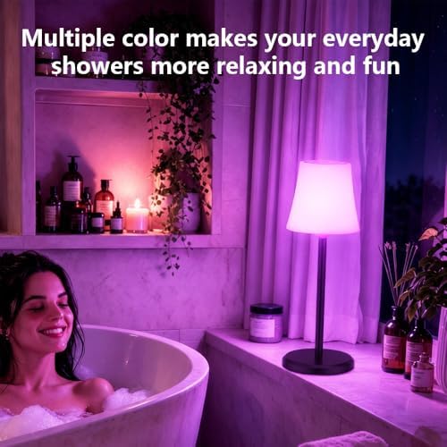 2 Pcs Watrerproof Shower Lamp led Rechargeable Cordless Touch Lamps - Image 2