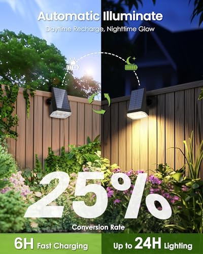 Solar Spot Lights Outdoor Waterproof, Solar Spotlights 12 Pack Warm White - Image 3