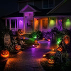 Linkind Halloween Solar Spotlights Outdoor Waterproof Multicolor 10 Pack - Image 2