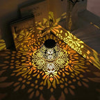 LUZ DEL Gifts 2 Pack Solar Lanterns, Rose Pattern Hanging Garden Lights - Image 2