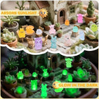 300PCS Mystery Mini Resin Animal Blind Bags, Glow in The Dark Tiny Animal Figures, 50+ Animal Combination Sets for Classroom Prizes, Party Favors, Fairy Garden & DIY Decor - Image 2