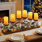 Homemory Outdoor Waterproof Flameless LED Candles with Remote Timer, 6 Pack - Image 3