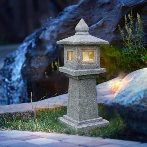 Solar-Powered Pagoda Lamp by Unknown