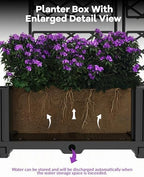 Patikuin 3-Section Sturdy Weather-Resistant Raised Garden Bed with Metal Trellis, Vertical Modular Planter Box & Privacy Screen for Climbing Plants, Vegetables, Flowers - Image 3