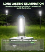 BITPOTT Outdoor Sidewalk Lights Solar Powered, 8 Pack, Cool White, IP65 - Image 2