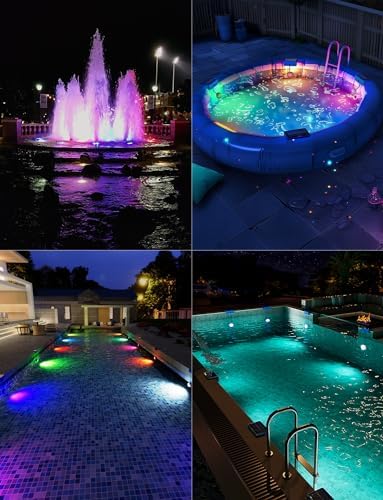 Skairipa Solar Pool Lights with Remote, Submersible Pool Lights 2 Pack - Image 6