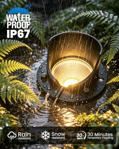 6-Pack Low Voltage Landscape Lighting Kit for Garden Yard 12W 1500LM 2700K - Image 3