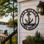 Personalized Lake House Decor, Custom Nautical Wall Decor, Nautical Decor for Home, Outdoor Metal Lake House Signs - Image 3