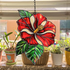 Hibiscus Acrylic Suncatcher - Image 4