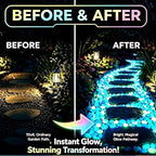 2026 Colorful Glow-in-the-Dark Garden Stones, Luminous Pebbles for Walkways & Aquariums, Rainbow Glow Rocks Outdoor Decor, Nighttime Stepping Stone Fillers, Patio Landscape Lighting (E,1000) - Image 2