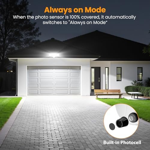 Onforu Dusk to Dawn Flood Lights Outdoor,130W Outdoor Lighting,6500K 13000LM White Super Bright Lights,IP65 Waterproof Hardwired LED Security Lights for Garage,Yard,Outside - Image 4