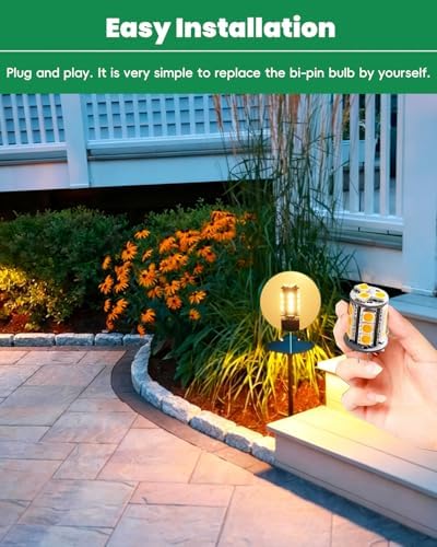 T3 G4 Bi-pin LED Light Bulb 12V, 3W Pathway Light Bulbs 12-Pack - Image 6