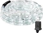 Lighting Ever 33ft 240 LED Rope Lights Outdoor Waterproof, 6000K Cool White by Lepro