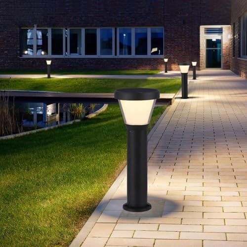 10W Rustproof & Waterproof Aluminum Cylinder Bollard Lights with PC Shade - Wired Modern Landscape Pathway Lights for Lawn, Courtyard & Garage - Image 2