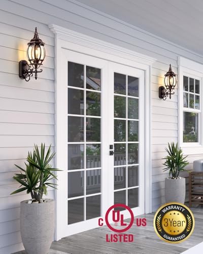 VIANIS Bronze Dusk to Dawn Exterior Wall Lantern, Anti-Rust, Waterproof - Image 4
