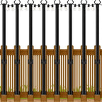 Beizelte 8 Pack 5Ft String Light Poles,Outside String Lights,Outdoor Light Poles,Metal Poles Stand for Patio,Backyard,Deck by Beizelte