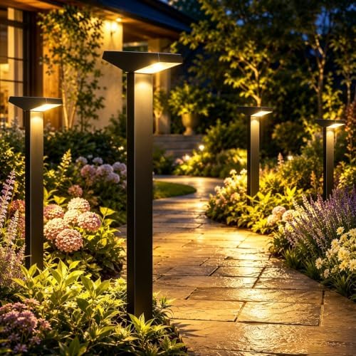 Solar Lights Outdoor, 4 Pack 60LM Warm White, IP65 Waterproof by Unknown