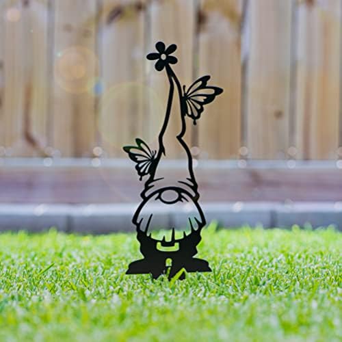 RealSteel Metal Garden Gnomes Set – 3 Pack Steel Lawn Ornaments, Cute & Funny Garden Statues, Weather-Resistant Outdoor Décor, Whimsical Yard Decorations, for Garden Lovers & Home Décor - Image 3