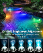 HIBOITEC RGBWW Underwater LED Pond Light with 12V Timer Transformer, 12Head - Image 6