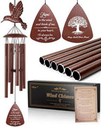 36" Hummingbird Memorial Wind Chime, Sympathy Gifts for Loss of Love One by VenbeelDirectUS