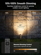 Gardenreet MR16 LED Light Bulb, 5W Tunable White 2700K-6500K with Remote, 450 Lumens Dimmable, GU5.3 Bi-Pin 12V Low Voltage Bulbs for Enclosed Outdoor Landscape Spotlights, 45° Beam Angel, 6 Pack - Image 5