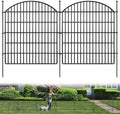 GILPWA 5 Panels Decorative Garden Fence 33in (H) x 12ft (L), Rustproof Metal No Dig Fencing Animal Barrier Border for Dog Rabbit, Flower Edging for Yard & Patio Outdoor Landscape by GILPWAFlagship