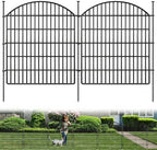 GILPWA 5 Panels Decorative Garden Fence 33in (H) x 12ft (L), Rustproof Metal No Dig Fencing Animal Barrier Border for Dog Rabbit, Flower Edging for Yard & Patio Outdoor Landscape by GILPWAFlagship