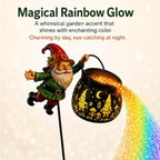 Magical Flying Gnome Cauldron Solar Garden Light Holiday Watering Can Light - Image 7