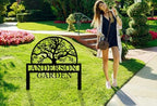 Personalized Tree of Life Metal Garden Stake, Custom Last Name Sign For Outdoor, Home Address Sign, Nature Lover Gift - Image 2