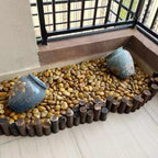 YISZM 10lbs Yellow River Rocks, 1-2 Inch Natural Pebbles for Indoor Plants, High Polished Decorative Stones Vase Filler Fish Tank Aquariums Landscaping Garden - Image 2