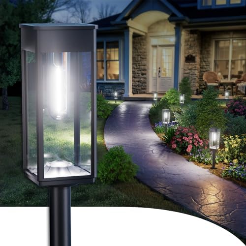 ALFIOT Solar Pathway Lights Outdoor, 12 Pack, 3 Heights, Cool White, IP65 by Professionalproductionofsolarlightsoutdoor%EF%BC%9A%EF%BC%89
