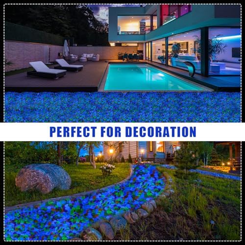 Sasylvia 3000 Pcs Glow in the Dark Rocks Outdoor, 1 Inch,Multicolor - Image 6