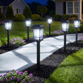 12 Pack Solar Lights Outdoor Pathway, Modern Solar Garden Lights, Waterproof Auto On/Off LED Outdoor Solar Lights for Yard, Landscape Path, Walkway, Driveway Décor by DOESLAG