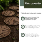 Tierra Verde 4 Pack 18" x 18" Tropical Leaf Decorative Stepping Stones - Image 2