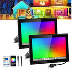 T-SUN LED Flood Lights Outdoor, 600W Equivalent Smart RGB Landscape Light by T-SUN