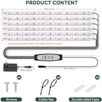 SDOVUERC 16'' 6 Bars Grow Light Strips for Indoor Shelves Plants Growing. - Image 2