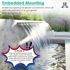 Outdoor Wall-Mounted Water Fountain Kit – Stunning Waterfall Feature for Gardens & Pools, Perfect for Enhancing Outdoor Spaces and Creating Relaxing Ambiance - Image 6