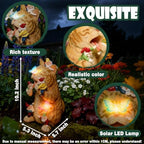 Funny Garden Gnomes Decorations for Yard Statue with Solar Lights - Image 6