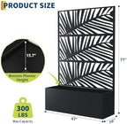 Garvee 71"x47"x16" Metal Planter Box with Trellis for Climbing Plants Vines - Image 6