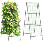 unho Metal Tall Garden Trellis for Climbing Plants Outdoor 2 Pack 82"x27" by unho